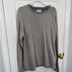 Gray Long Sleeve Crewneck Shirt